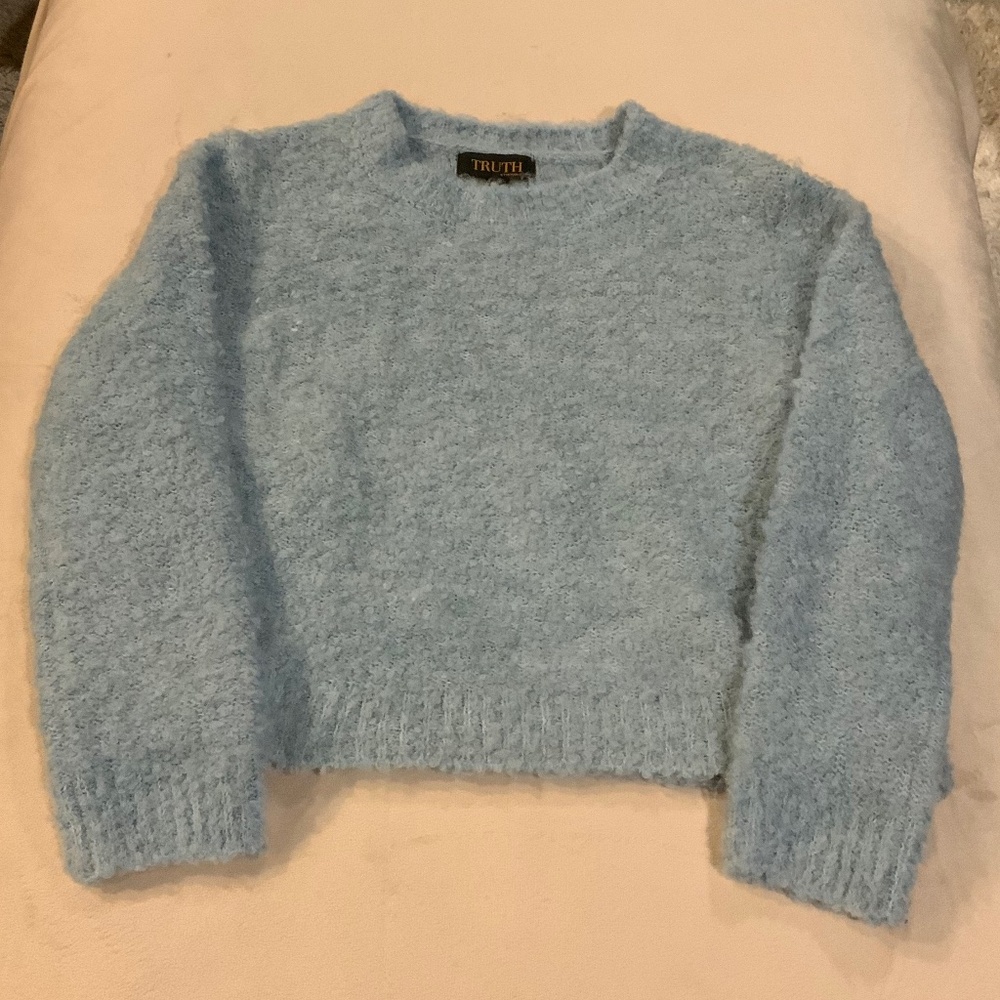 Truth Blue S Sweater Coquette Girl Soft Cozy Scandi Girl Normcore Alpine